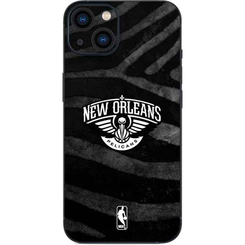 NBA New Orleans Pelicans Black Animal Print iPhone 15 Skin