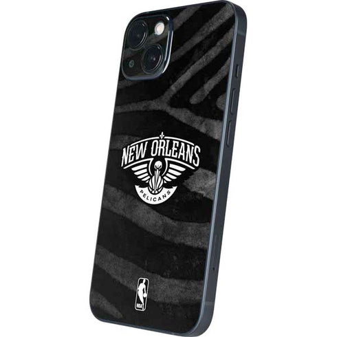 NBA New Orleans Pelicans Black Animal Print iPhone 15 Skin