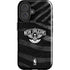 NBA New Orleans Pelicans Black Animal Print iPhone 16 Plus Impact Case