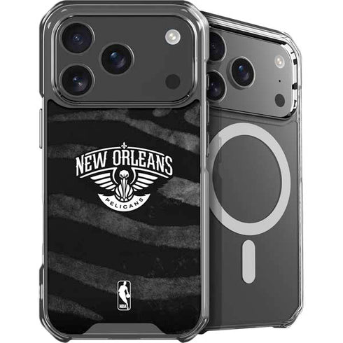 NBA New Orleans Pelicans Black Animal Print iPhone 18 Pro MagSafe Case