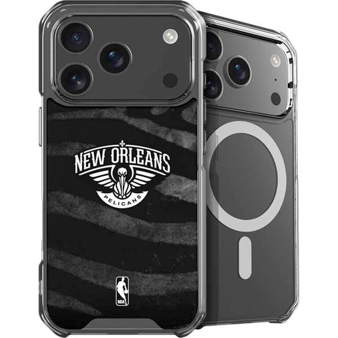 NBA New Orleans Pelicans Black Animal Print iPhone 18 Pro Max MagSafe Case