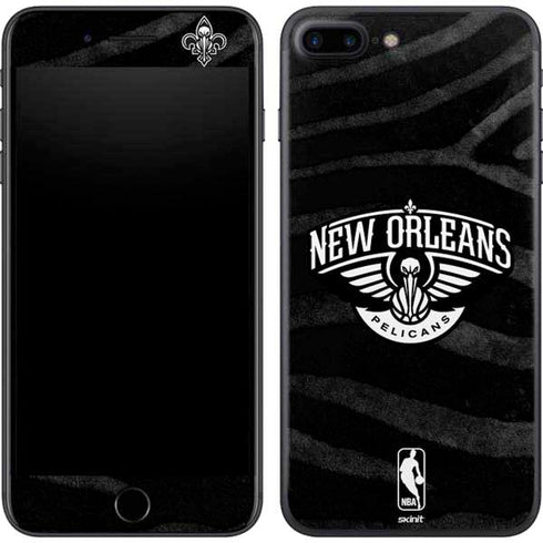 NBA New Orleans Pelicans Black Animal Print iPhone 8 Plus Skin