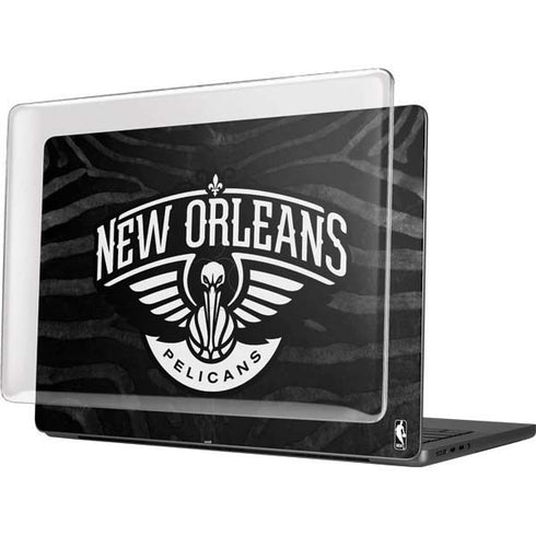 NBA New Orleans Pelicans Black Animal Print MacBook Pro 14in (2021-24) Case plus Skin
