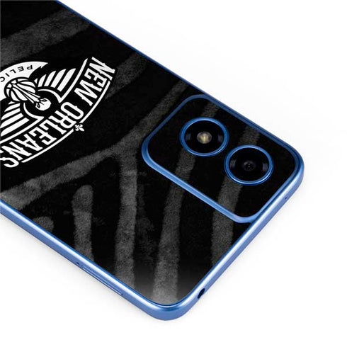 NBA New Orleans Pelicans Black Animal Print Moto G Play 4G (2024) Skin