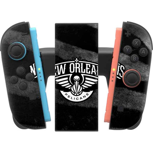 NBA New Orleans Pelicans Black Animal Print Nintendo Switch 2 (2025) Joy-Con Controller Skin