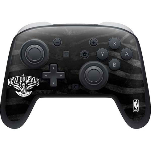NBA New Orleans Pelicans Black Animal Print Nintendo Skins