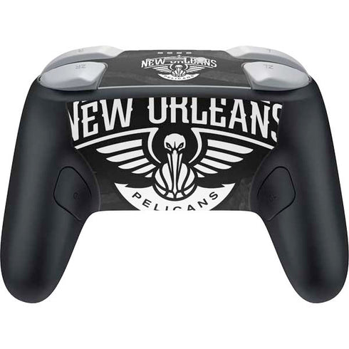 NBA New Orleans Pelicans Black Animal Print Nintendo Switch 2 (2025) Pro Controller Skin