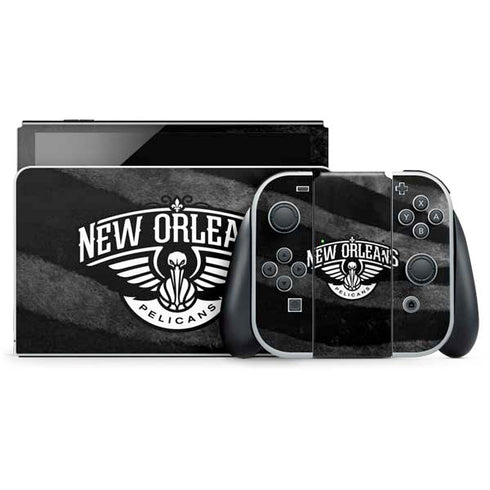 NBA New Orleans Pelicans Black Animal Print Nintendo Skins