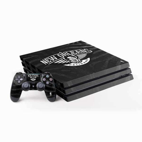 NBA New Orleans Pelicans Black Animal Print PlayStation PS4 Skins