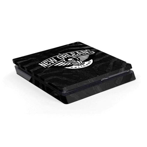 NBA New Orleans Pelicans Black Animal Print PS4 Slim Skin