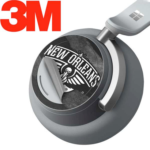 NBA New Orleans Pelicans Black Animal Print Surface Headphones Skin