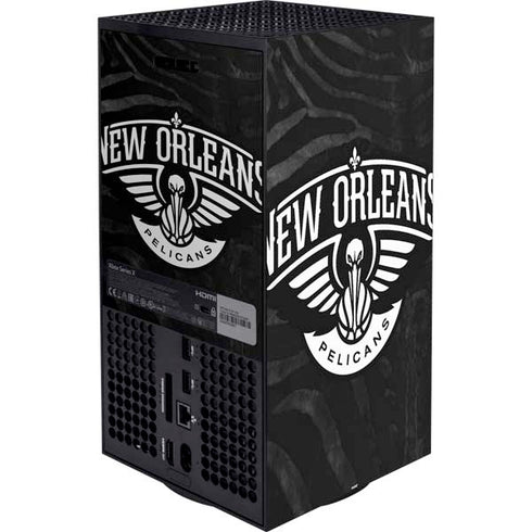 NBA New Orleans Pelicans Black Animal Print Xbox Series X Bundle Skin