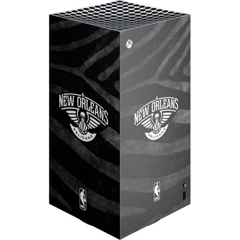 NBA New Orleans Pelicans Black Animal Print Xbox Series X Skins