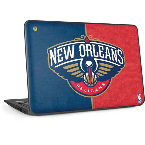 NBA New Orleans Pelicans Canvas HP Chromebook Skin