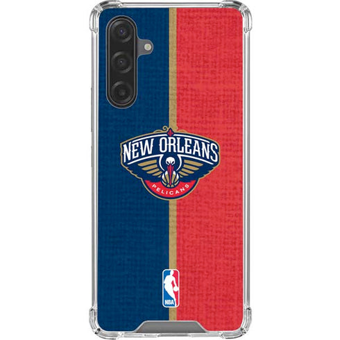 NBA New Orleans Pelicans Canvas Galaxy A17 Clear Case