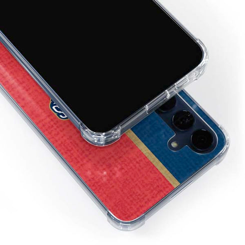 NBA New Orleans Pelicans Canvas Galaxy A35 5G Clear Case