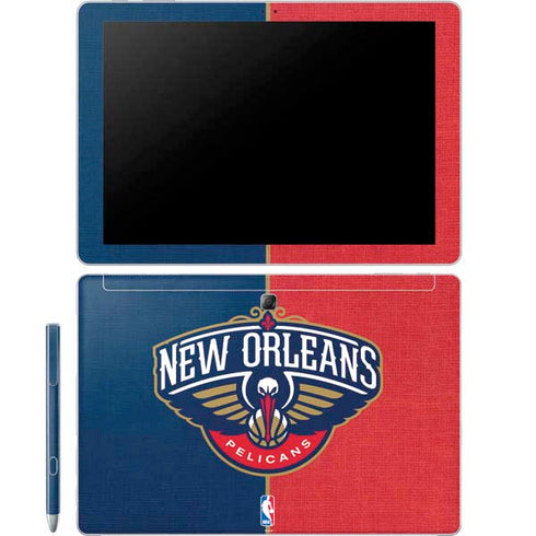 NBA New Orleans Pelicans Canvas Galaxy Book 12in Skin