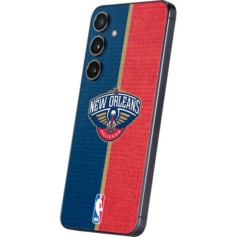 NBA New Orleans Pelicans Canvas Galaxy S25 Plus Skin