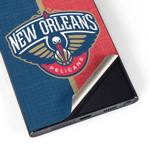 NBA New Orleans Pelicans Canvas Galaxy S25 Ultra Skin