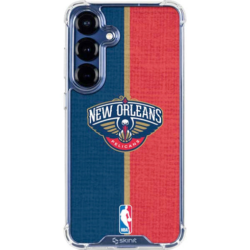 NBA New Orleans Pelicans Canvas Galaxy S25 Clear Case