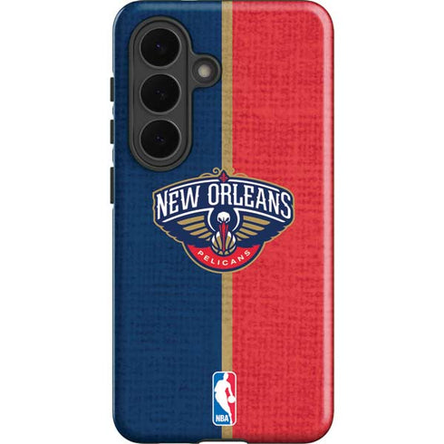NBA New Orleans Pelicans Canvas Galaxy S26 Plus Impact Case
