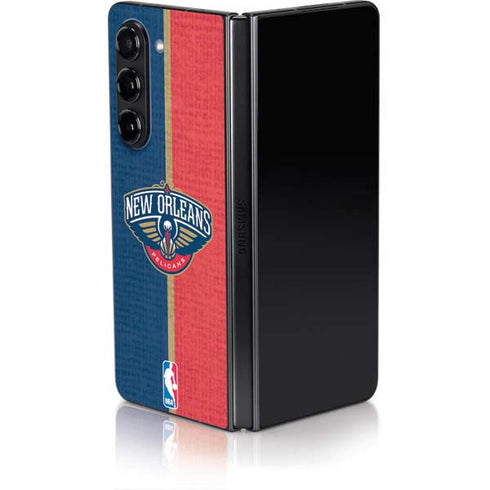 NBA New Orleans Pelicans Canvas Galaxy Z Fold5 5G Skin