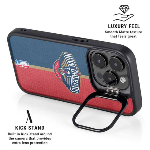 NBA New Orleans Pelicans Canvas iPhone 14 Pro Max Kickstand Case