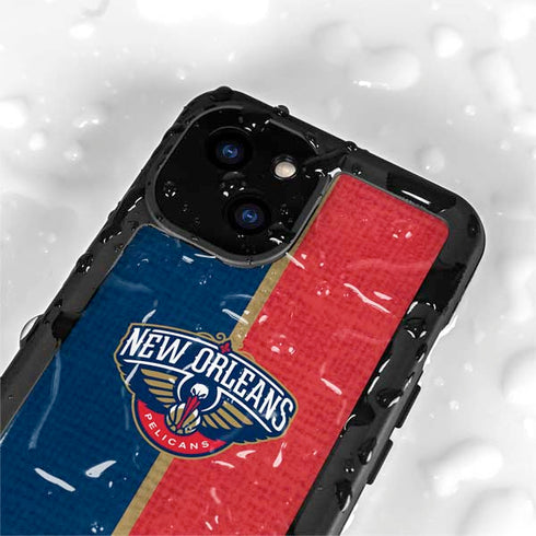 NBA New Orleans Pelicans Canvas iPhone 15 Plus Waterproof Case