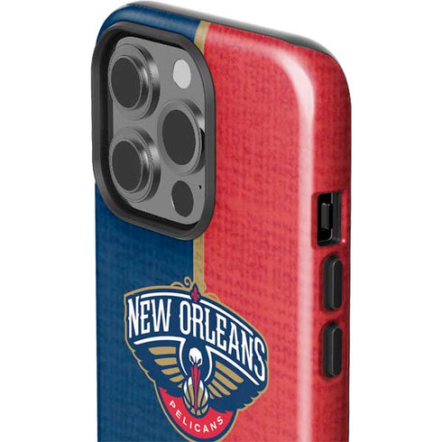 NBA New Orleans Pelicans Canvas iPhone 15 Pro Impact Case