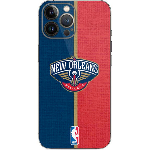 NBA New Orleans Pelicans Canvas iPhone 15 Pro Max Skin