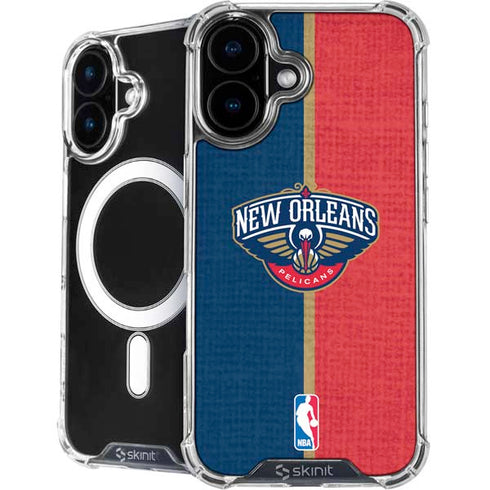 NBA New Orleans Pelicans Canvas iPhone 16 MagSafe Case