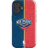 NBA New Orleans Pelicans Canvas iPhone 16 Plus Impact Case