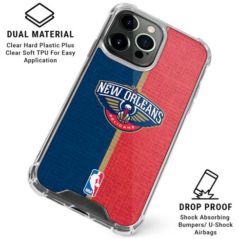 NBA New Orleans Pelicans Canvas iPhone 16 Pro Clear Case