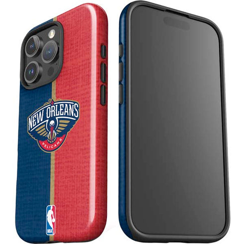 NBA New Orleans Pelicans Canvas iPhone 16 Pro Impact Case