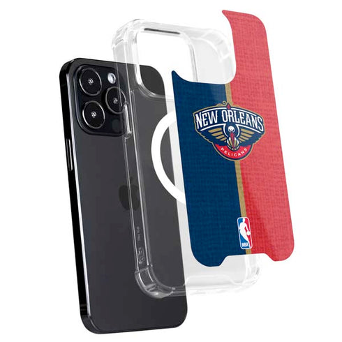 NBA New Orleans Pelicans Canvas iPhone 16 Pro MagSafe Case