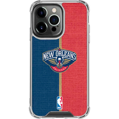 NBA New Orleans Pelicans Canvas iPhone 16 Pro Max Clear Case