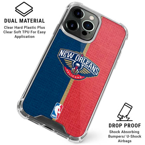 NBA New Orleans Pelicans Canvas iPhone 16 Pro Max Clear Case