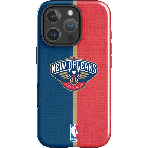 NBA New Orleans Pelicans Canvas iPhone 16 Pro Max Impact Case