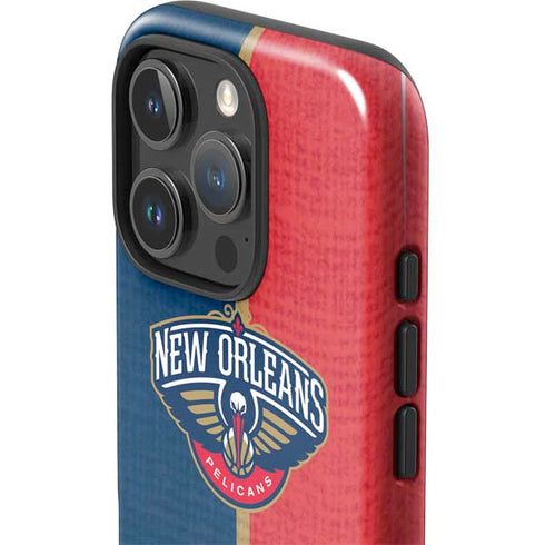 NBA New Orleans Pelicans Canvas iPhone 16 Pro Max Impact Case