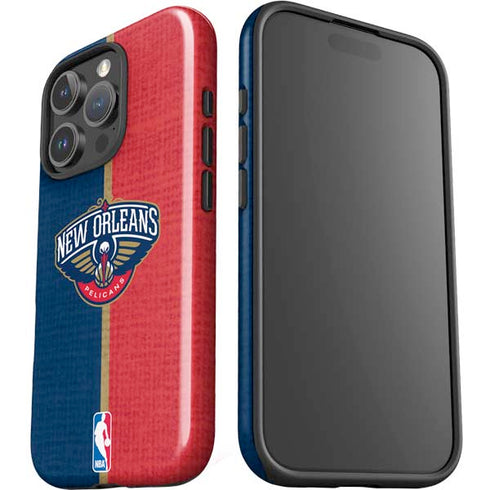 NBA New Orleans Pelicans Canvas iPhone 16 Pro Max Impact Case