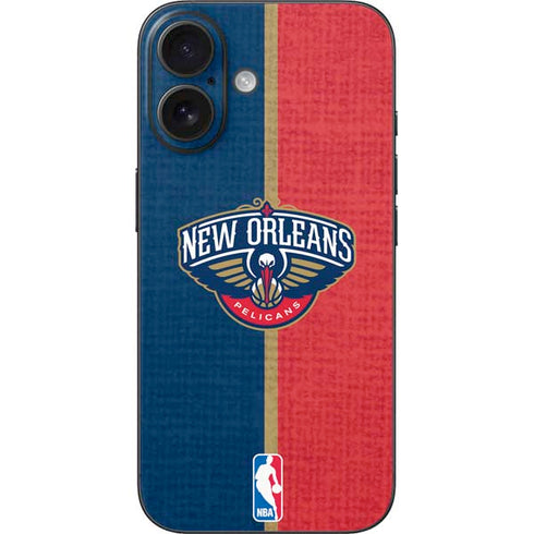 NBA New Orleans Pelicans Canvas iPhone 16 Skin