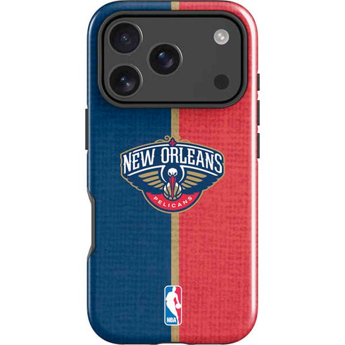 NBA New Orleans Pelicans Canvas iPhone 18 Pro Impact Case