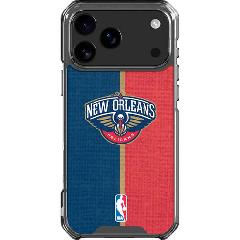NBA New Orleans Pelicans Canvas iPhone 18 Pro Max Clear Case