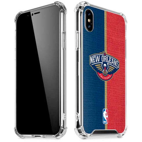 NBA New Orleans Pelicans Canvas iPhone X/XS Clear Case