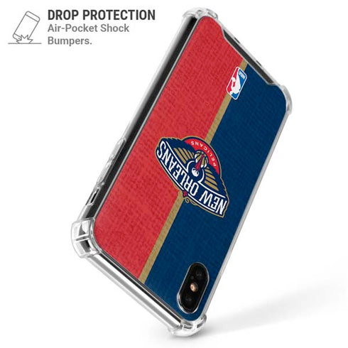 NBA New Orleans Pelicans Canvas iPhone X/XS Clear Case