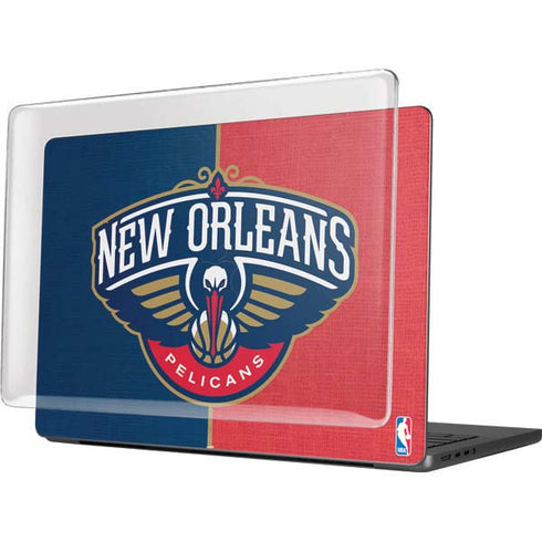 NBA New Orleans Pelicans Canvas MacBook Pro 14in (2021-24) Case plus Skin