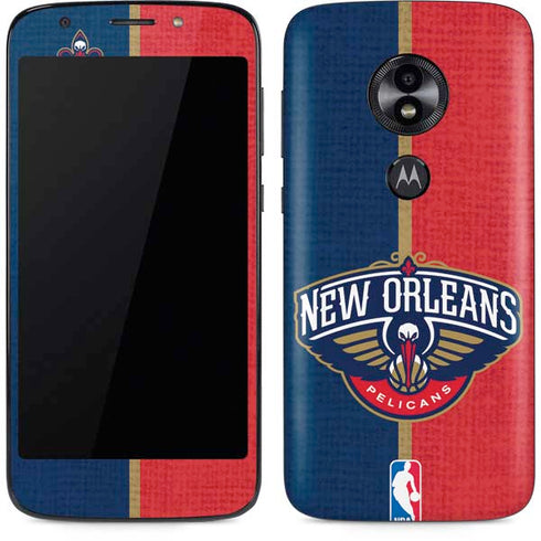 NBA New Orleans Pelicans Canvas Moto E5 Play Skin