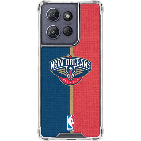 NBA New Orleans Pelicans Canvas Moto G Power 5G (2025) Clear Case