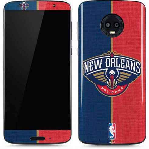 NBA New Orleans Pelicans Canvas Moto G6 Skin