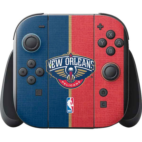 NBA New Orleans Pelicans Canvas Nintendo Switch 2 (2025) with Joy-Con Skin